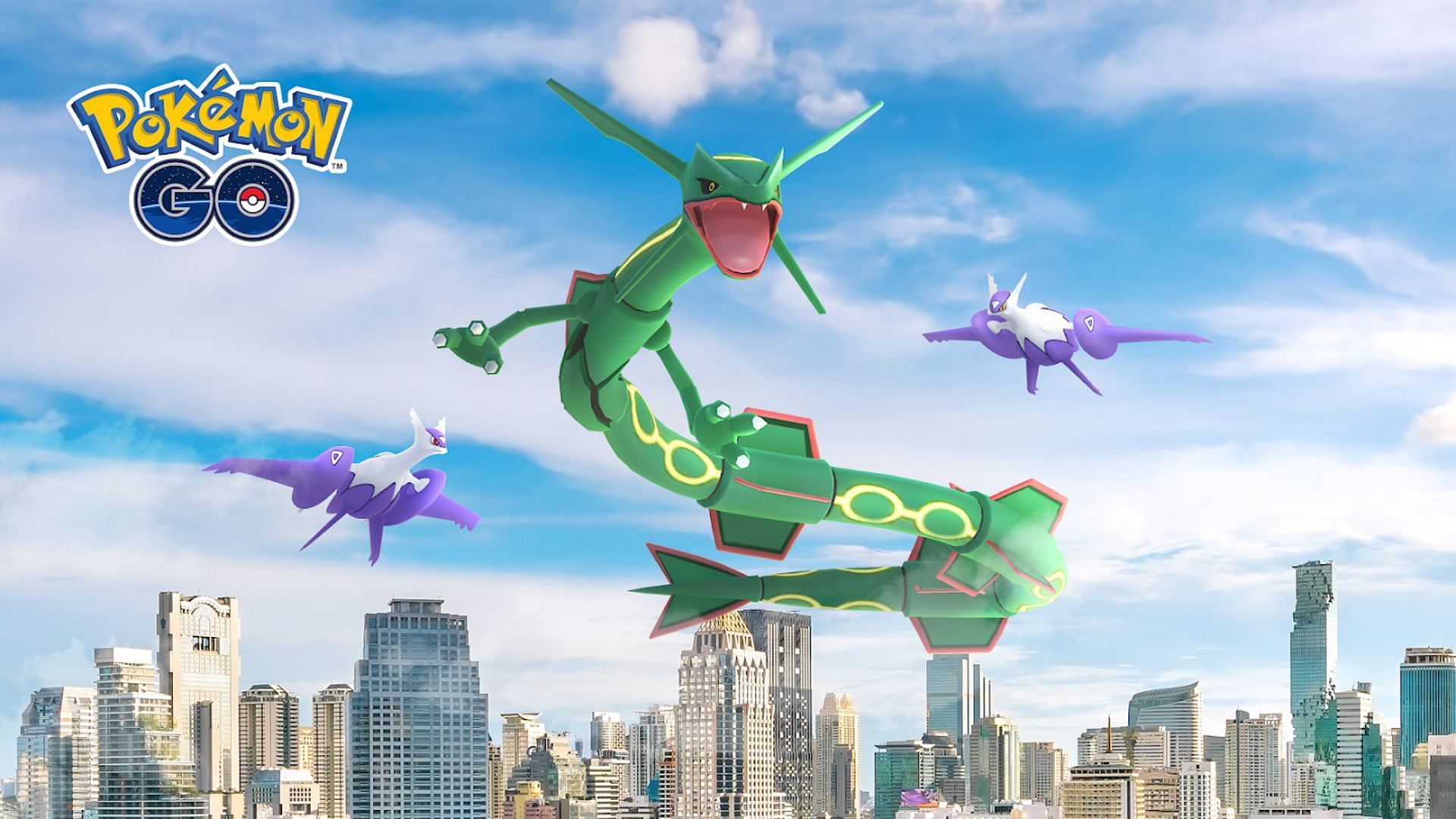 Official artwork for Pokemon GO featuring Mega Latios and Mega Latias (Image via Niantic)
